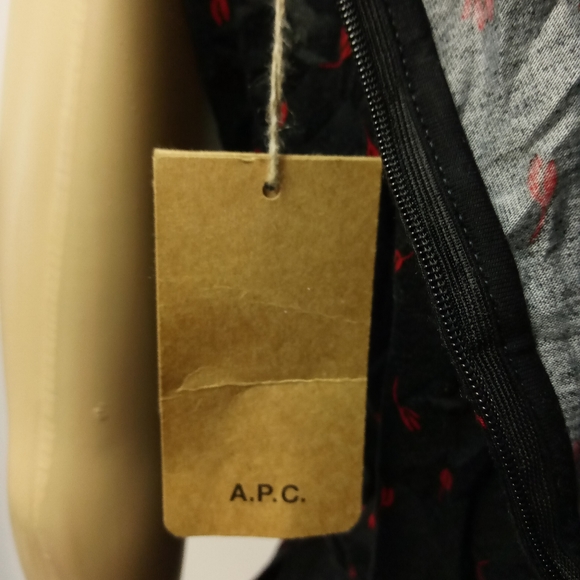 A.P.C. Black short Romper with Red Flowers M - Picture 9 of 11